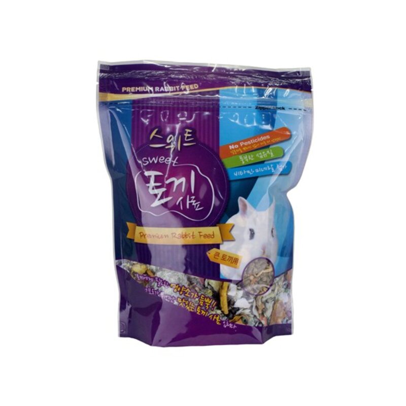 스위트 성인토끼 사료, 750g, 3개