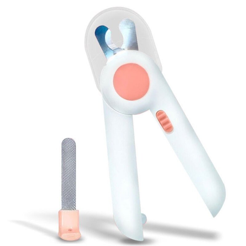 딩동펫 반려동물 LED라이트 발톱깎이 15 x 4.3 cm, 블루, 1개
