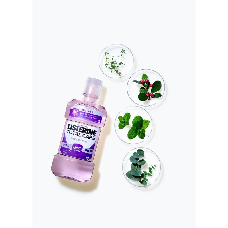 리스테린 토탈케어 마일드 구강청결제, 1000ml, 3개