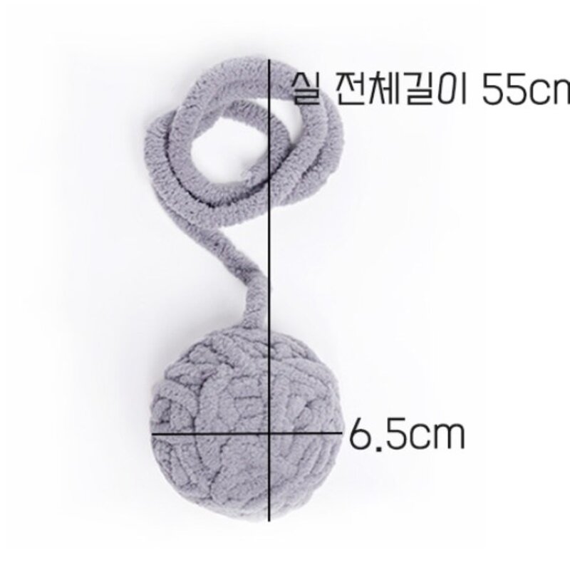 딩동펫 고양이 극세사 실타래 3종 세트, 혼합색상, 1세트