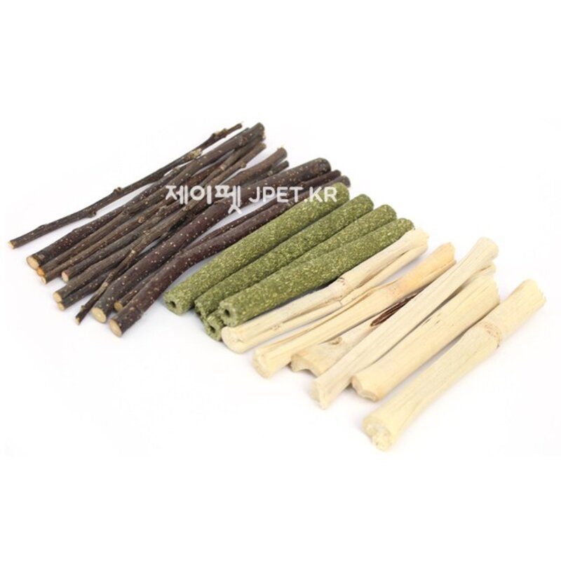 제이펫 스위트 이갈이 3종셋트 100g (담죽+사과나무가지+알파파스틱) 이갈이 제이펫 각종사은품이 수두룩~~!, 1개