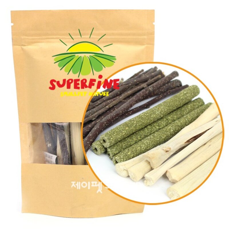 제이펫 스위트 이갈이 3종셋트 100g (담죽+사과나무가지+알파파스틱) 이갈이 제이펫 각종사은품이 수두룩~~!, 1개