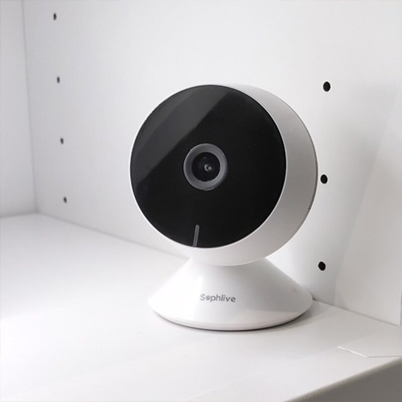 Sophlive cctv 스마트폰 홈카메라 화이트 SLM-Mini 8s, Sophlive 홈캠 아기 강아지 소리감지, 1개