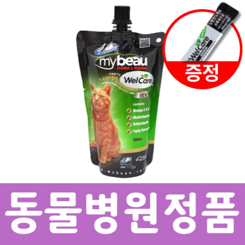 마이뷰 캣 고양이 종합영양제 300ml + 유산균 셋트 [동물병원 정품], 1개