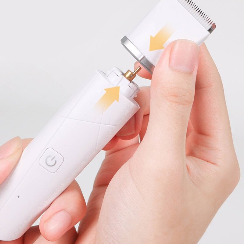반려동물 정글살롱 4 in 1 멀티트리머 이발기 JS-MT01, 화이트, 1개