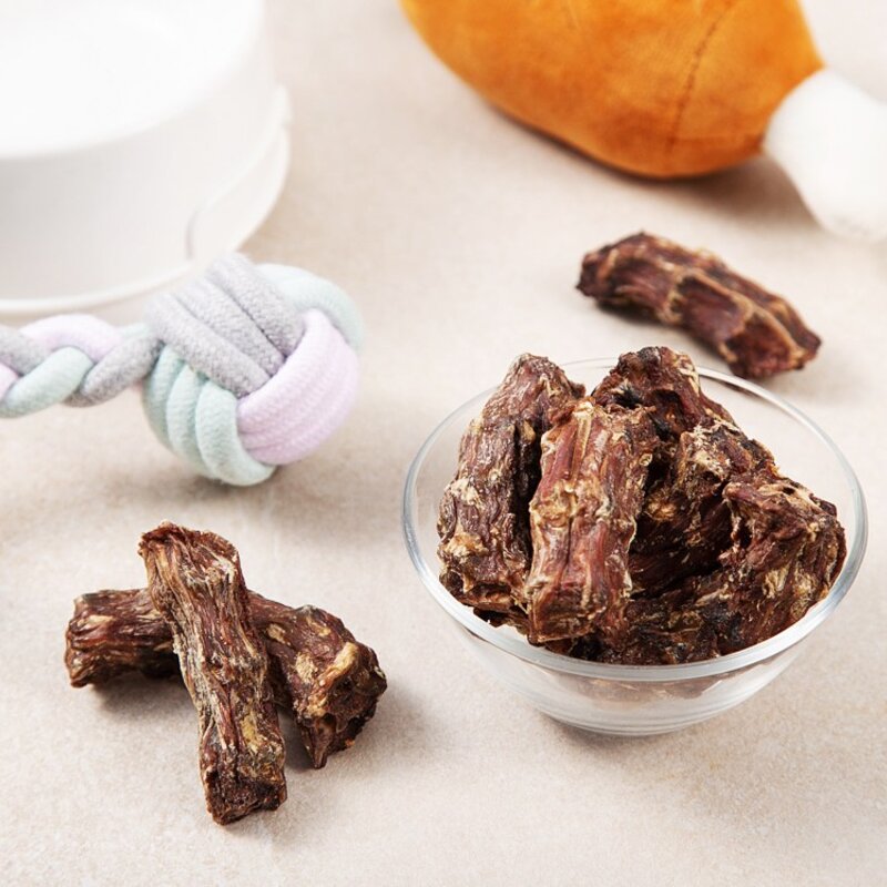 탐사 반려견 수제간식 오리 목뼈 대용량 500g, 1개