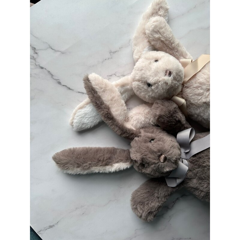 kc인증 옐로우플레이 토끼 애착인형, 30cm, 차콜