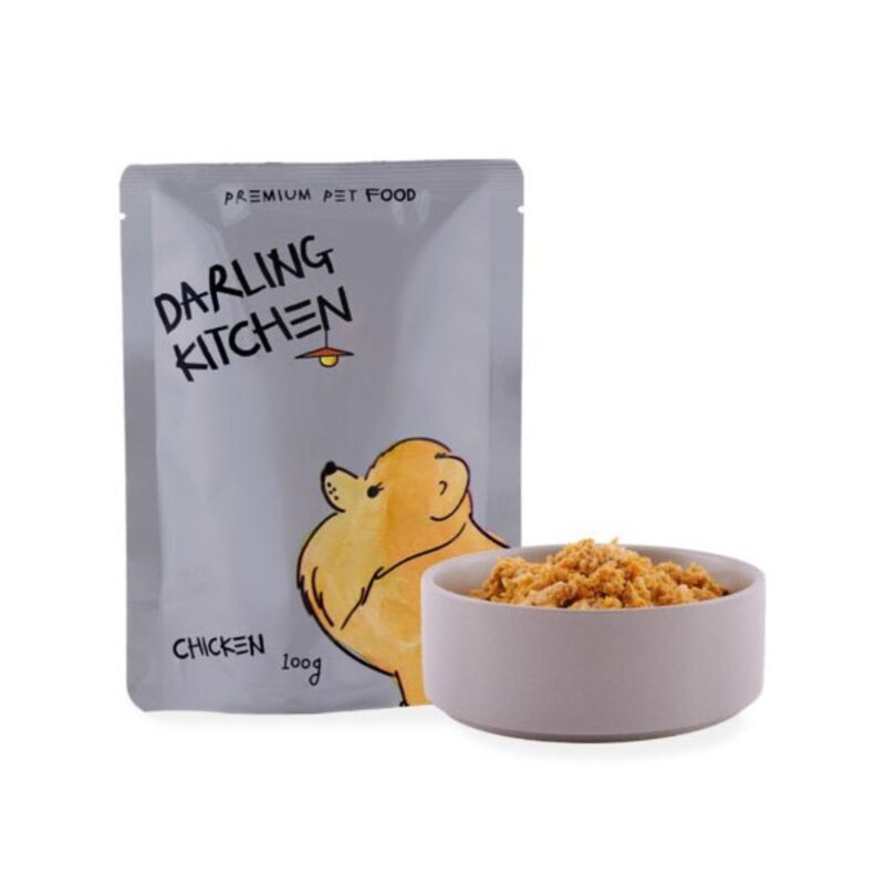 달링키친 강아지화식 100g X 4개 유통기한 임박, 02_닭고기 100gX4개