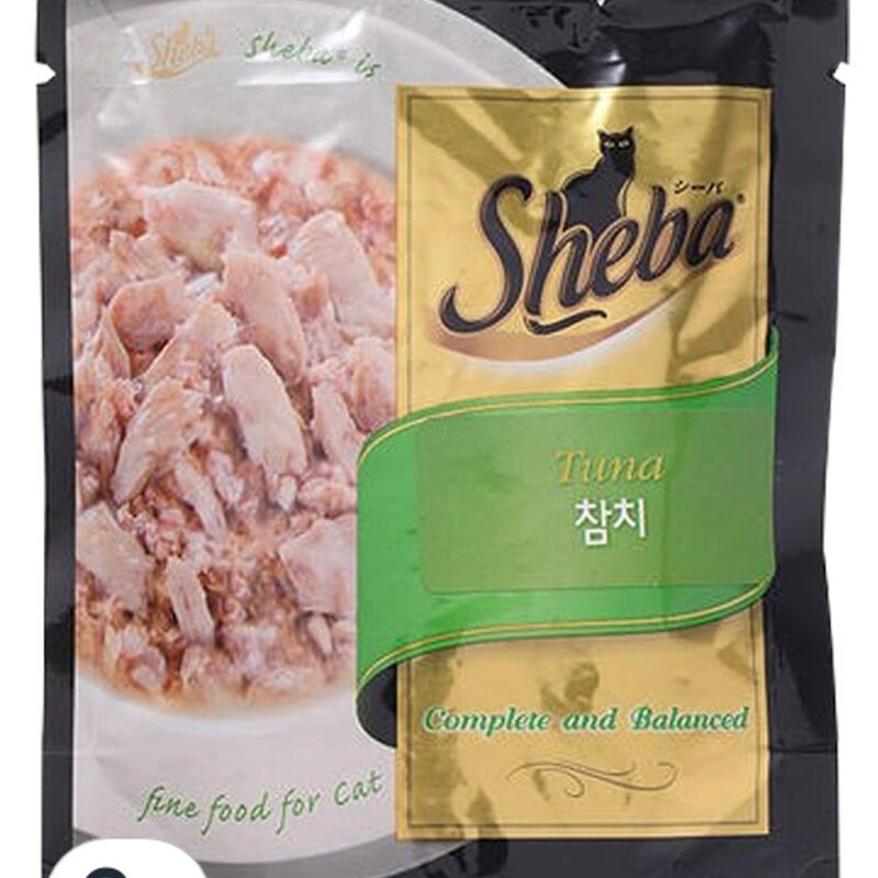 쉬바 고양이 주식 파우치, 참치와 닭고기, 70g, 24개