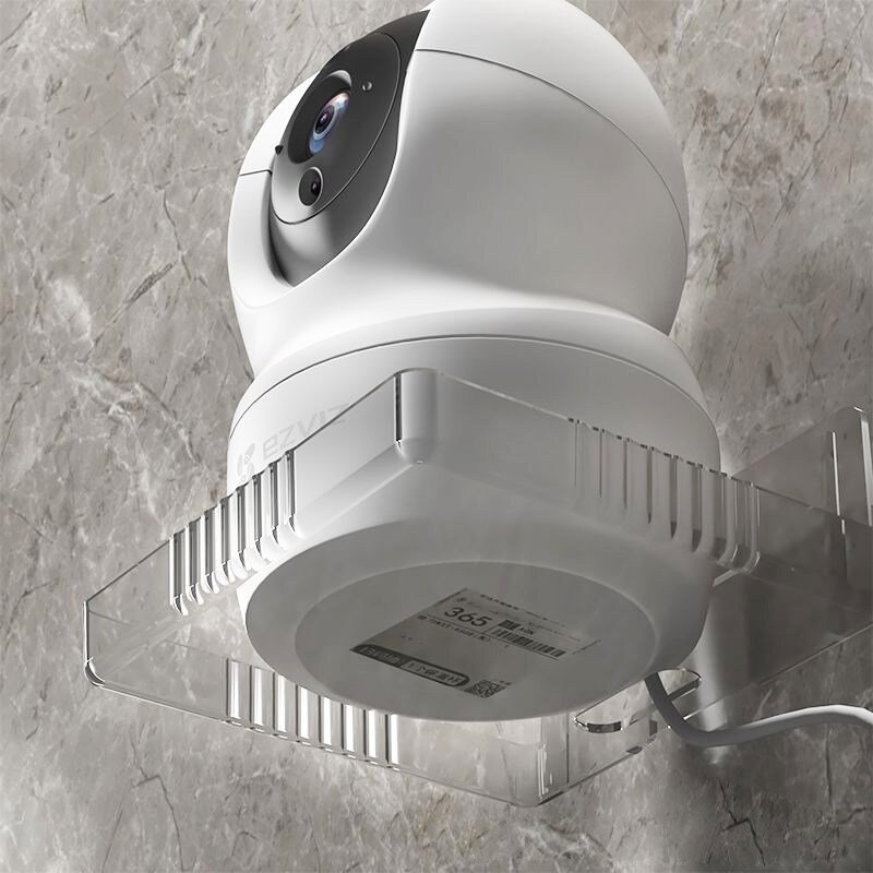 구디푸디 홈카메라 CCTV 거치대 투명 사각 트레이 선반 소, 1개