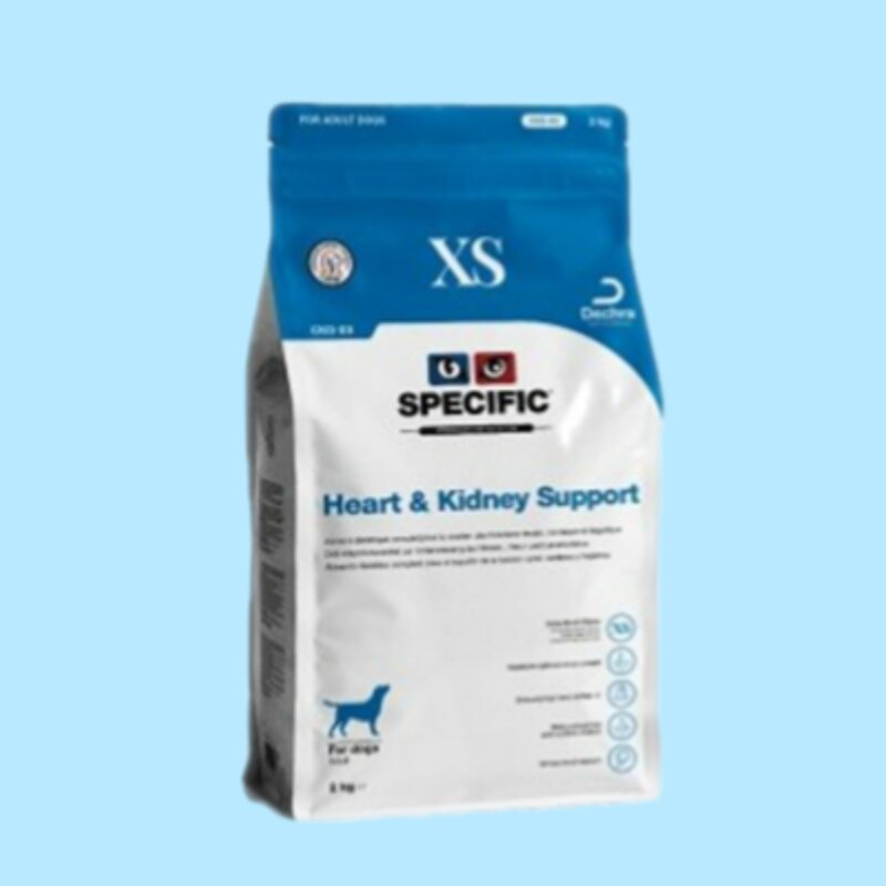 스페시픽 독 CKD-XS (스몰 바이트) 2kg 심장 신장 간 처방식, 1개, 닭