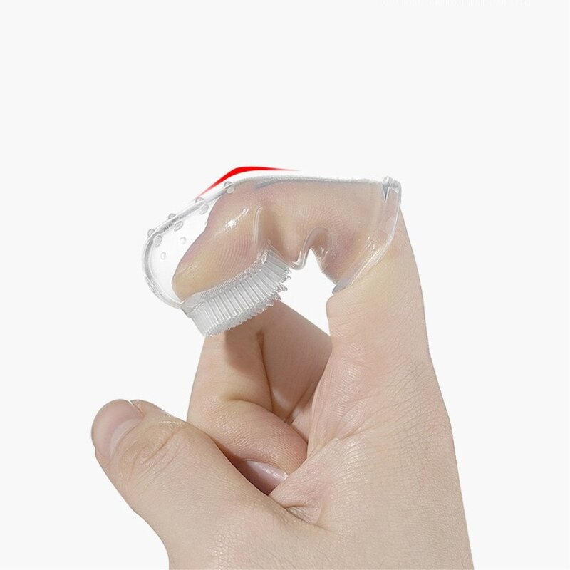 퍼리허브 강아지 손가락 칫솔 (칫솔4개+케이스2개), 1개