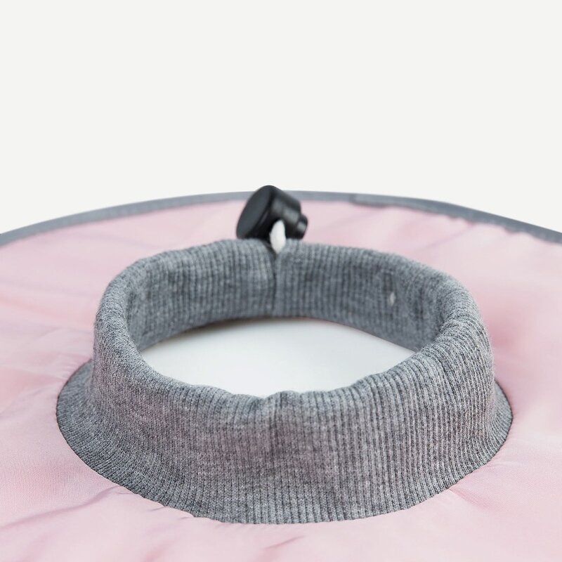 고양이 회복 칼라 조절 가능한 원뿔 소프트 엘리자베스 칼라 상처 치유 보호 방수 원뿔 고양이 강아지용, 분홍색, 1개
