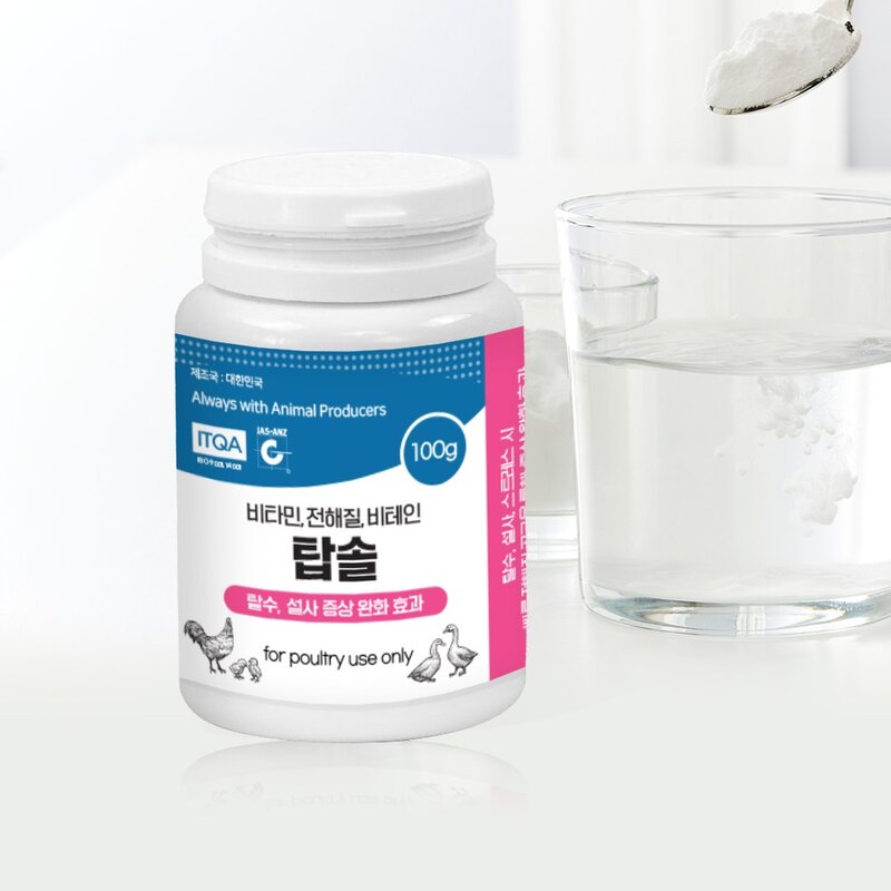 탑솔 영양제 100g (수용성) 닭 병아리 조류 탈수 설사 방지, 1개