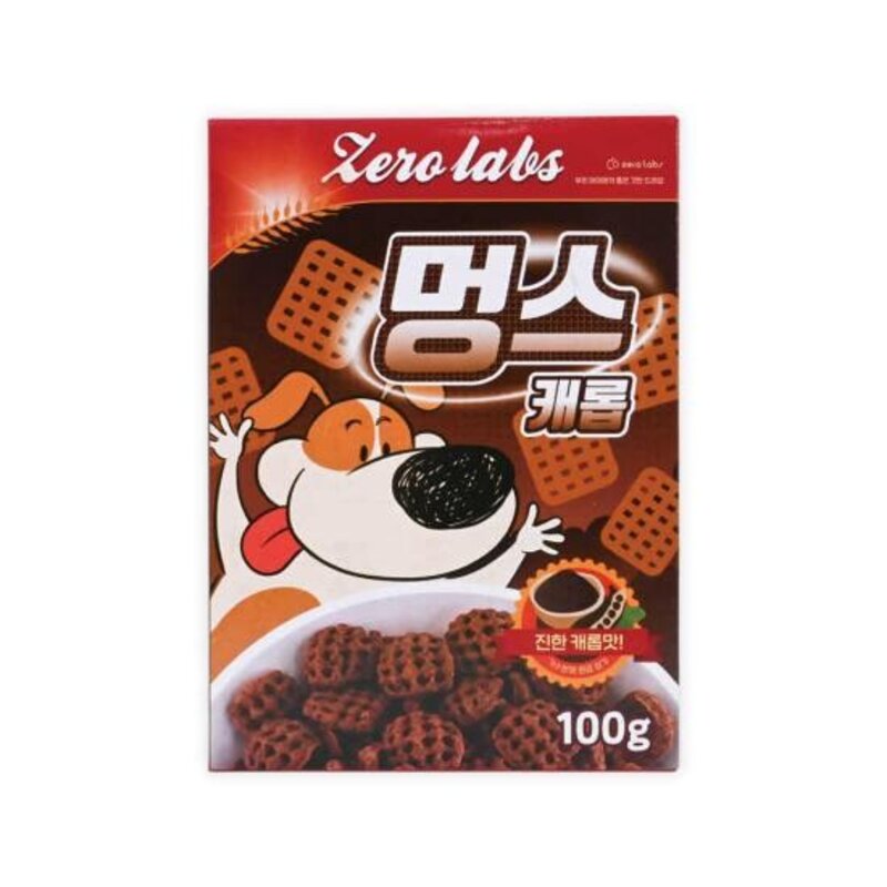 제로랩스 멍스 캐롭 강아지 시리얼 100g 강아지간식 애견간식 칭, 1개