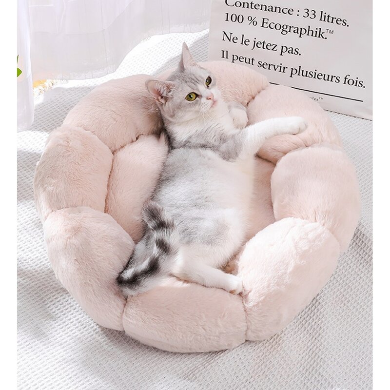 보유샵 강아지 고양이 애견 방석 침대 쿠션 롱퍼 극세사, B-블루, 1개, 꽃잎B