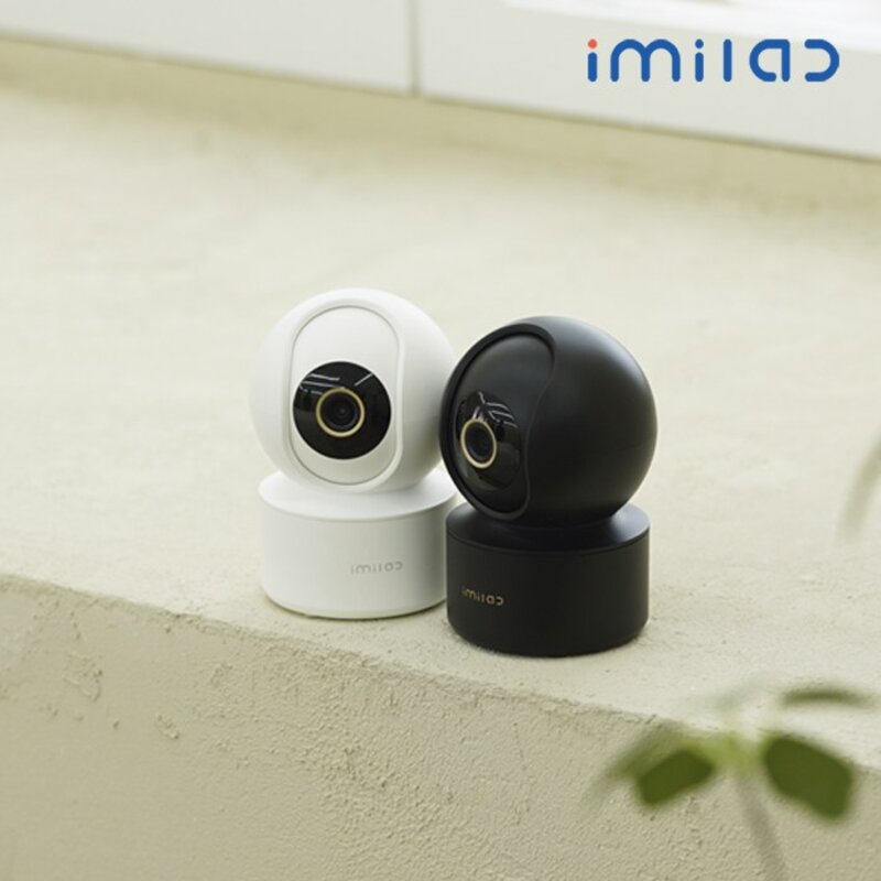 IMILAB 실시간 AI모션감지 CCTV 홈캠 C22 500만화소 펫캠 베이비캠 현관문 사무실 카메라, IMILAB_C22 블랙, 1개
