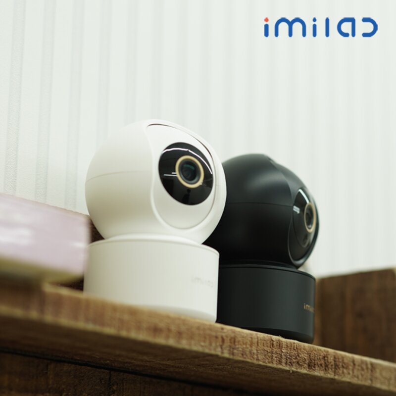 IMILAB 실시간 AI모션감지 CCTV 홈캠 C22 500만화소 펫캠 베이비캠 현관문 사무실 카메라, IMILAB_C22 블랙, 1개
