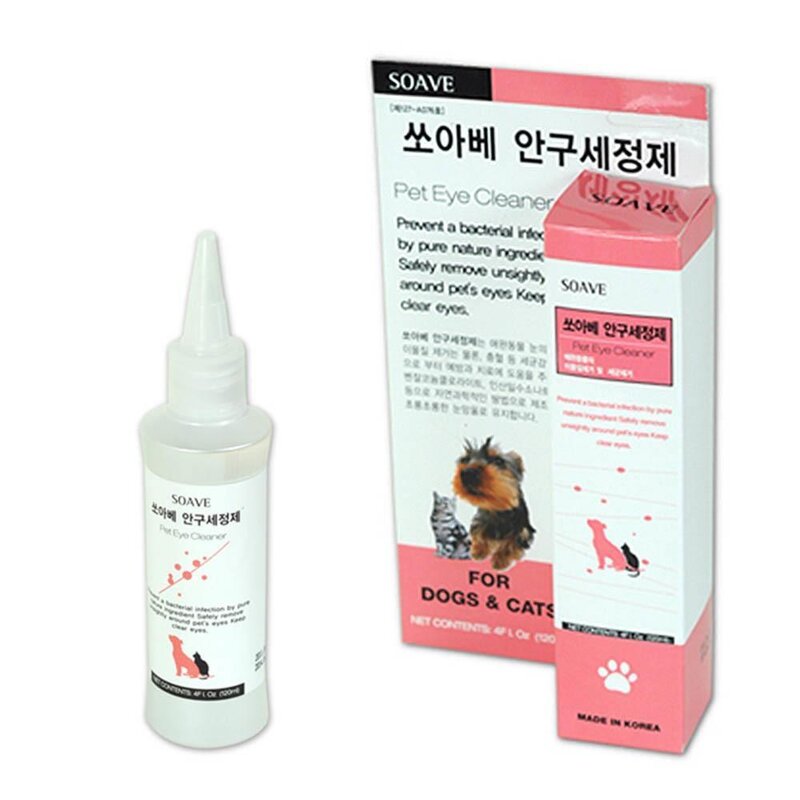 강아지 고양이 눈건강 세정제 120ml 애견눈물자국지우개, 1개