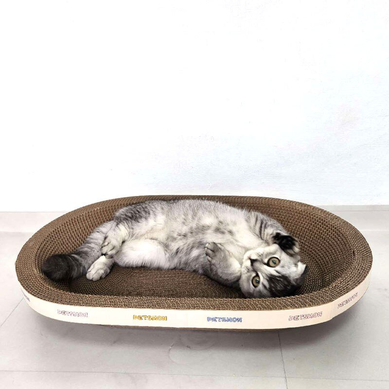 펫츠몬 고양이 퍼펙트 타원형 스크래쳐, 혼합색상, 1개