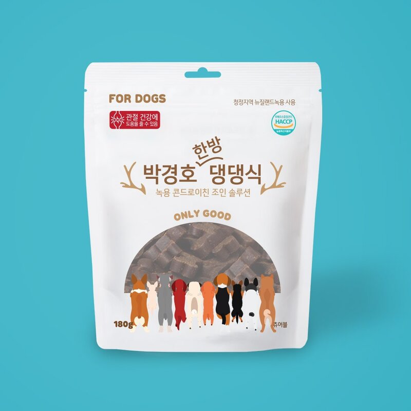 (1+1) 박경호 한방 녹용 강아지 영양제 관절영양 슬개골 보호 탈구 슬개건염, 2개, 180g, 사슴