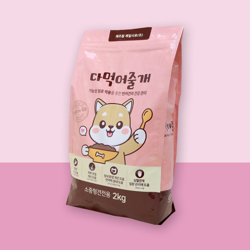 다먹어줄개 강아지 사료 가수분해 알러지 눈물 피부 말티즈 포메라니안 비숑 푸들 소중형견, 1개, 2kg