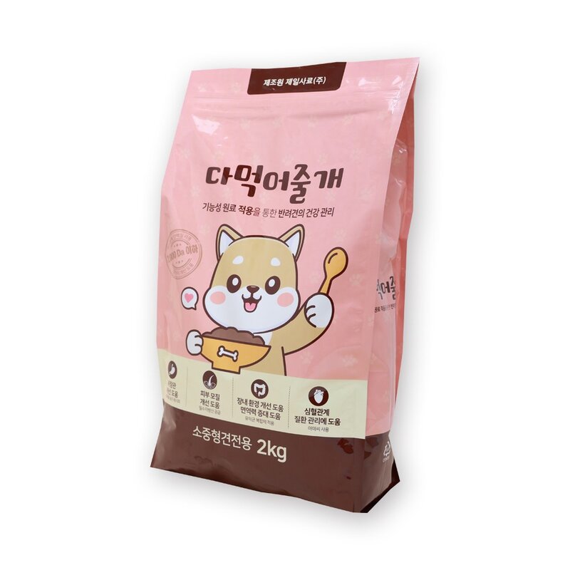 다먹어줄개 강아지 사료 가수분해 알러지 눈물 피부 말티즈 포메라니안 비숑 푸들 소중형견, 1개, 2kg