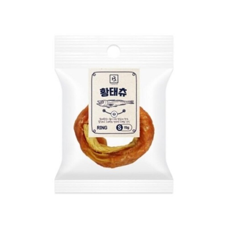 보양 황태와 쫄깃 소떡심 링 간식 15g 반려견수제간식, 1개