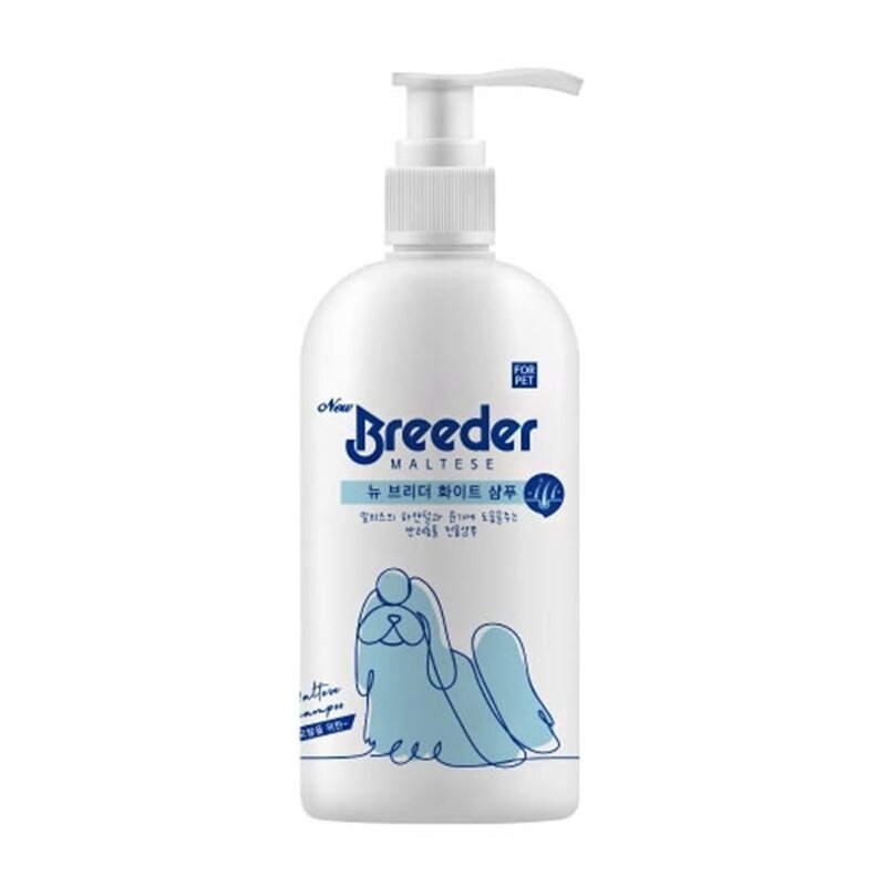 정전기방지 백모견전용 보습샴푸 500ml 냄새제거 털관리 퍼피 노령견 털비누 아기강아지 반려견 목욕 목욕용품 펫샴푸, 1개