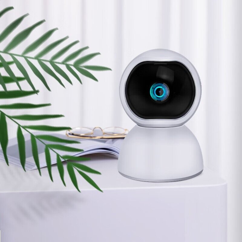 가정용 홈캠 베이비캠 강아지 xiaovv 스마트 PTZ 카메라 홈 무선 Wi-Fi 네트워크 모니터 모바일 추적 360° 파노라마, 없음, 하얀색