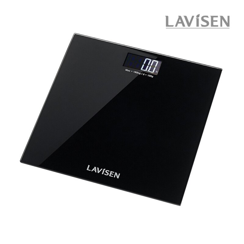 라비센 인버스백라이트 체중계, KS-109BK, 블랙, 1개