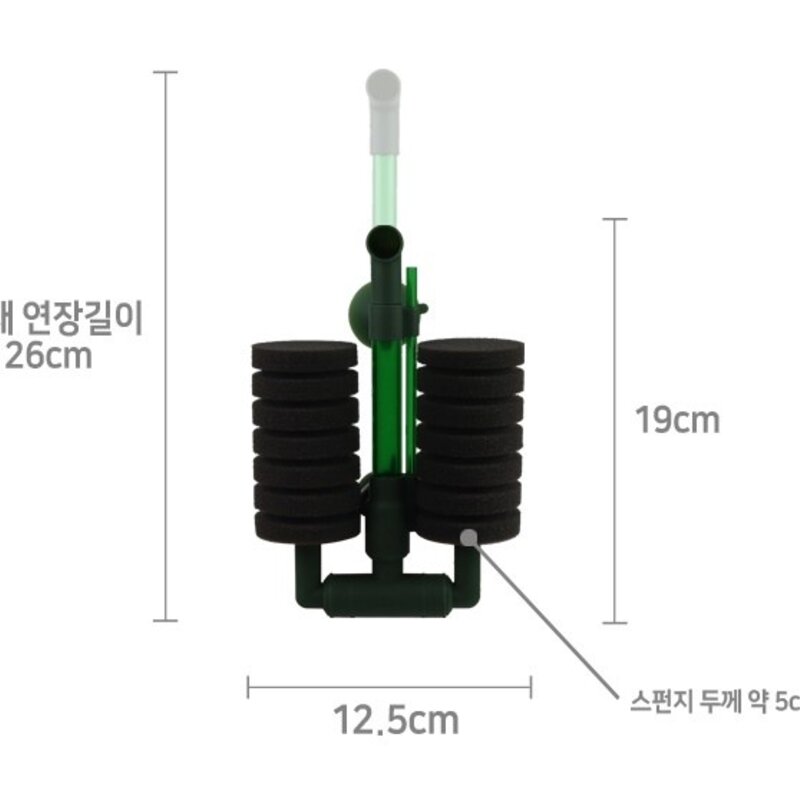 모비딕 미니 쌍기 실속형 스펀지 여과기 CF-300, 1개