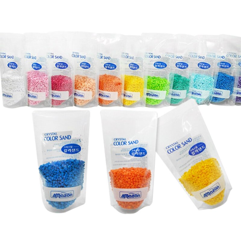 쥬파크 아마존 칼라샌드 200g 모래 자갈, 초록, 1개