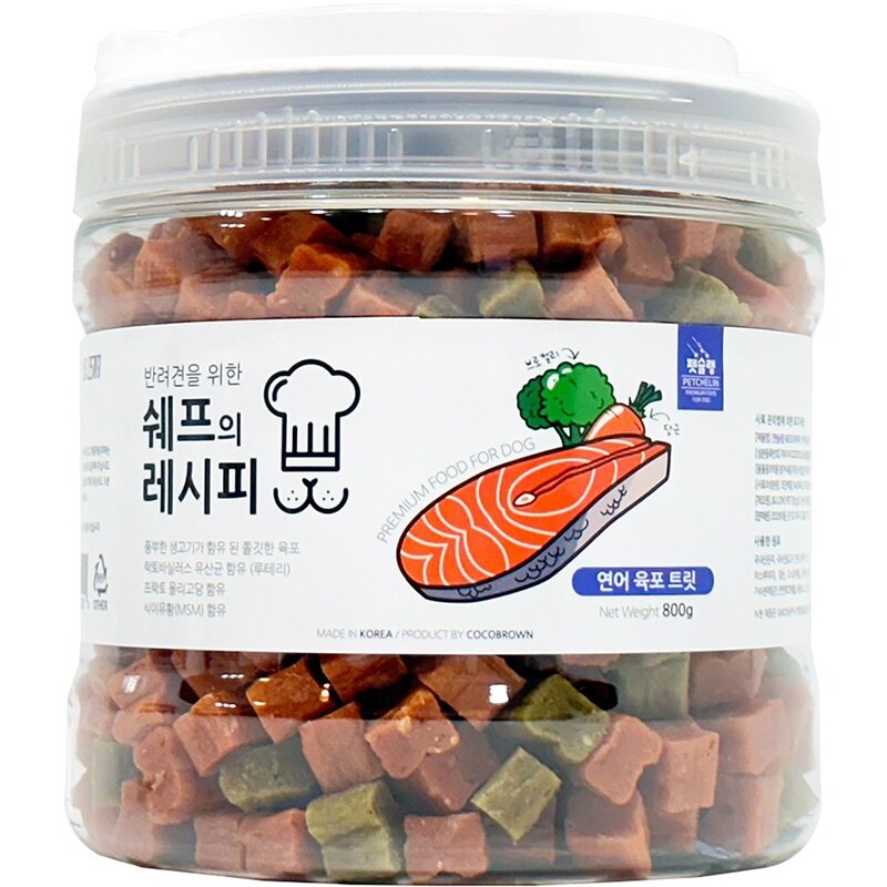 펫슐랭 반려견을 위한 쉐프의 레시피 트릿, 소고기육포, 800g, 1개