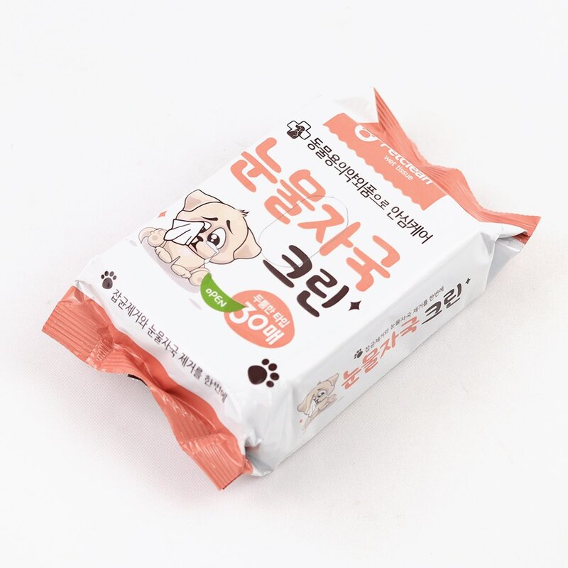 펫크린 애견 눈물자국크린 물티슈 30매 3개, 1개입