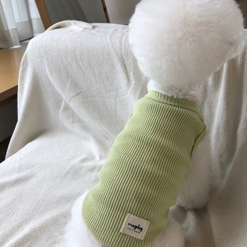 매그독 강아지 엠버 티셔츠, 연두, 1개