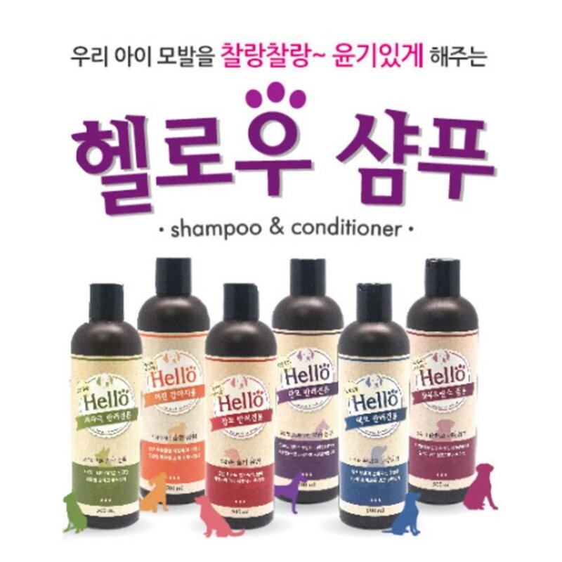 V 국산 새끼 강아지 전용 개 샴푸 저자극 각질케어 시츄 말티즈 댕댕이, 1개