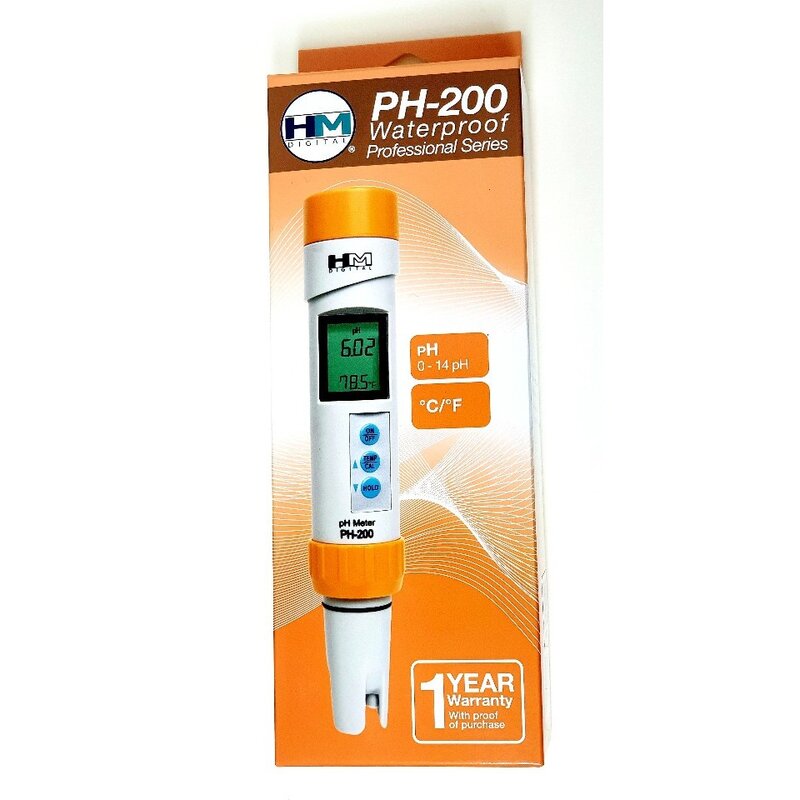 (pH meter) 포켓용 수질 산도 수족관 관상어 산도측정pH-200 닥터한스, 1개