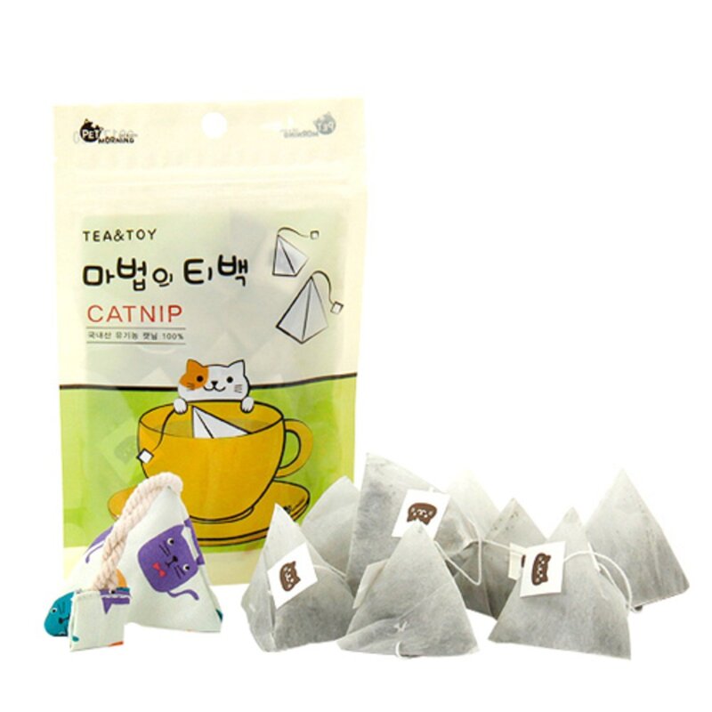 펫모닝 마법의 티백 고양이 간식 캣닢 PMC-377 8p, 마법의 티백캣닢, 1개