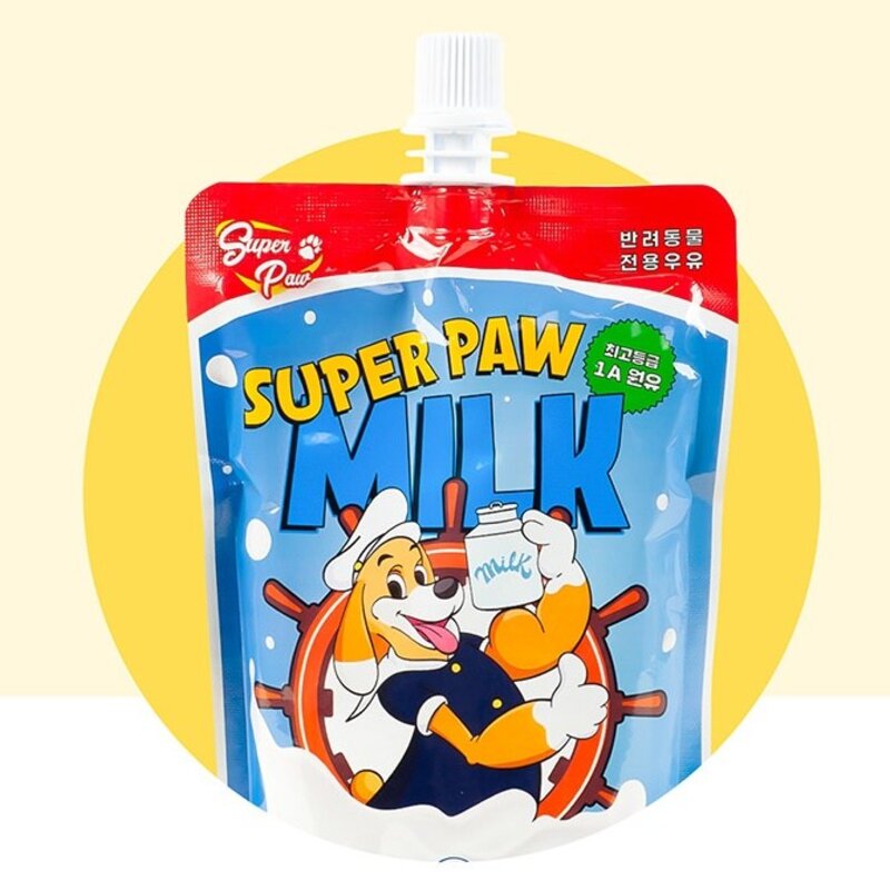 슈퍼포우 펫밀크, 우유맛, 180ml, 10개