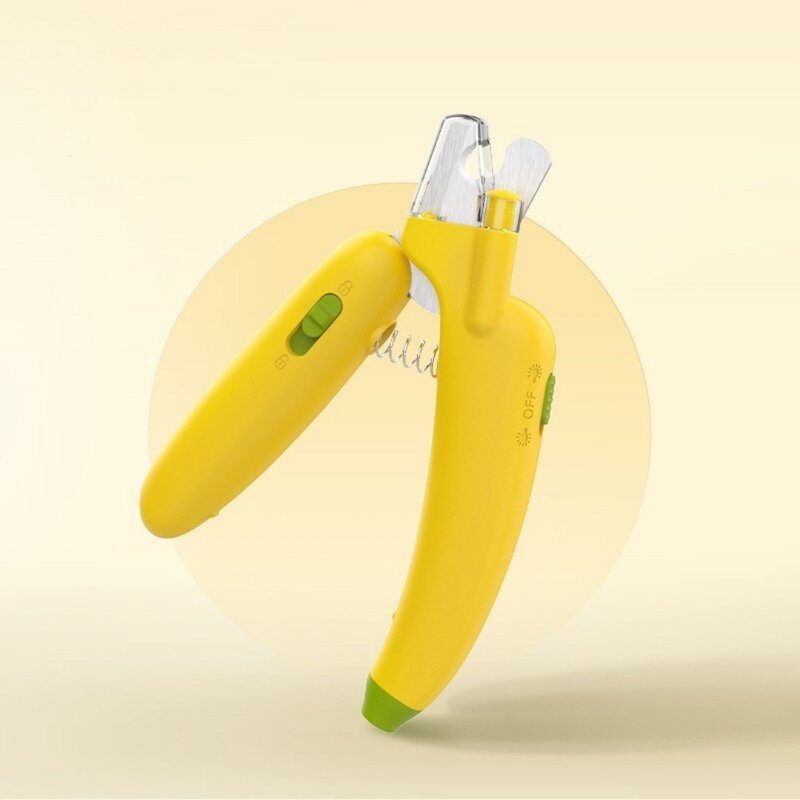 XIHAMA 고양이 발톱깎이 Led / 자색광 조명 강아지 반려동물 겸용 안전 발톱깎이, 퍼플, 1개