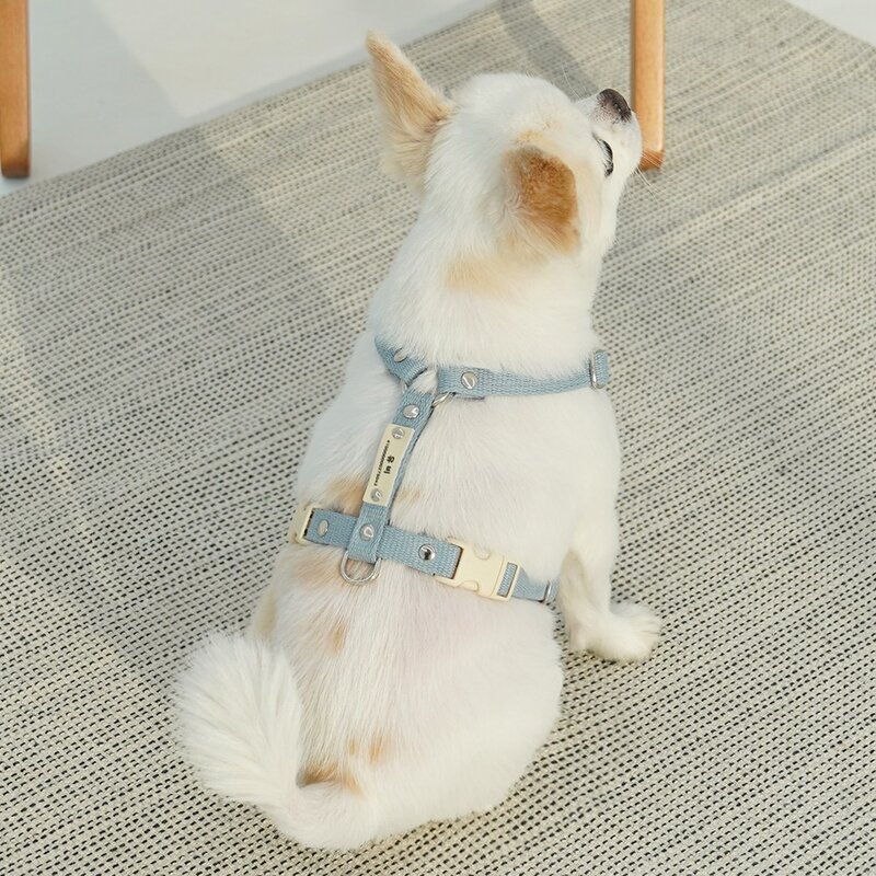 이름 무료 각인 앞섬방지 H형 강아지 하네스 기본형, 인디핑크, 1개