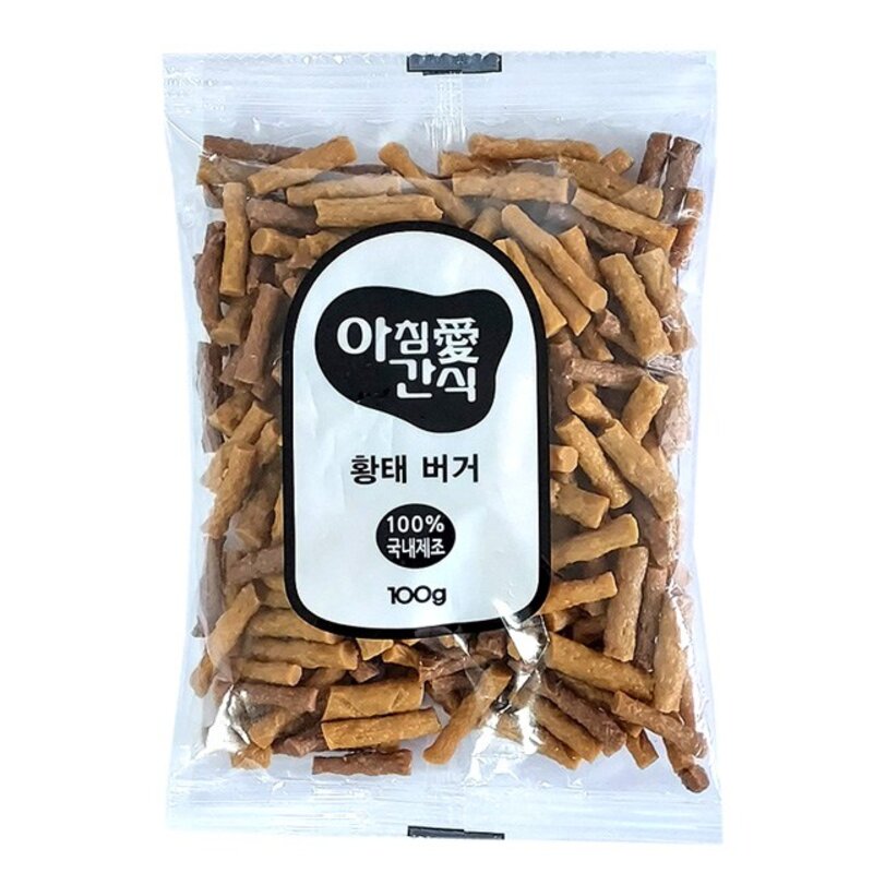 아침애간식 애견용 버거, 20개, 황태버거100g