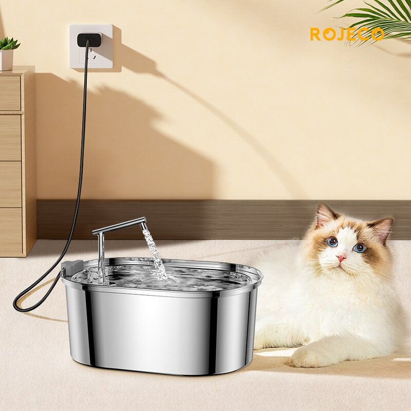 로제코 고양이 강아지 애견 자동급수기 정수기3.2L, 1개