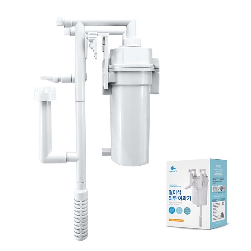모비딕 걸이식 외부 수조 여과기 화이트 M XC-108A, 3.5W, 1개