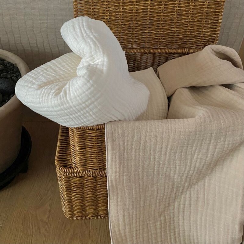 강아지이불 애견 펫 켄넬담요 거즈블랭킷, 샌드베이지, 1개