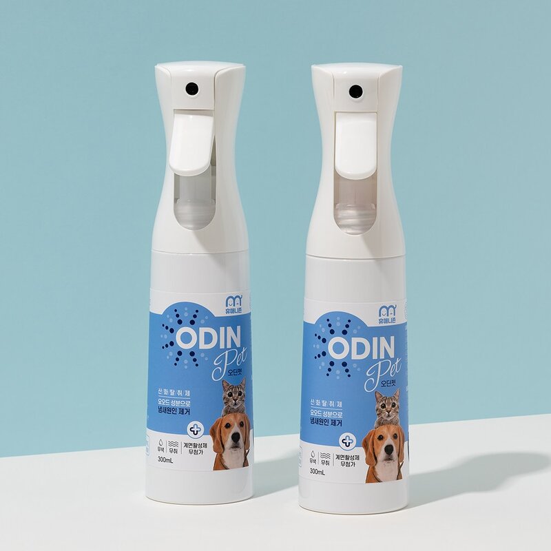 (미국 아마존 판매 1위 동일성분) 휴매니존 오딘펫 300ml 강아지 고양이 탈취제 소변 오줌 배변냄새 제거, 1개