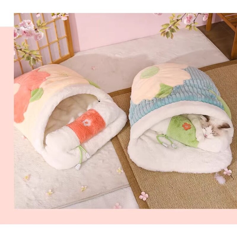 PCTN 고급 고양이 이불베개세트 캣배딩 애견이불집 강아지 이불배게세트 Pet Bedding Set, PCTN 스카이 블루, 1개