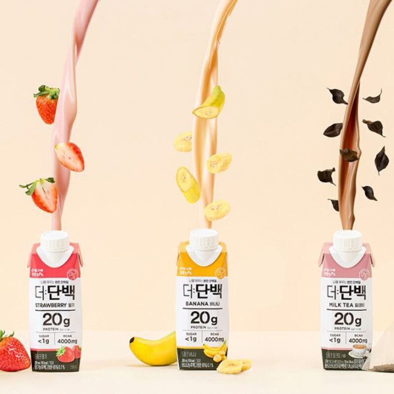 더단백 빙그레 건강tft 드링크 딸기, 250ml, 18개