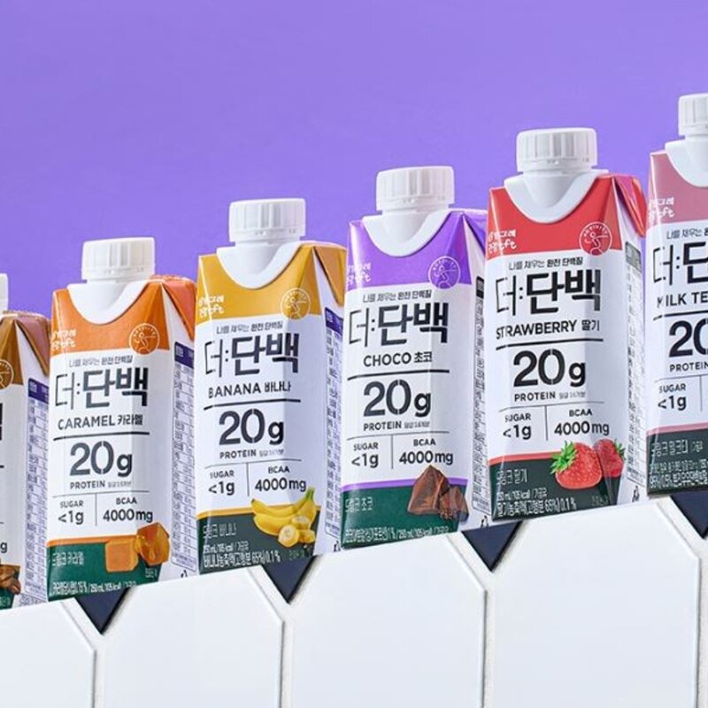더단백 빙그레 건강tft 드링크 딸기, 250ml, 18개